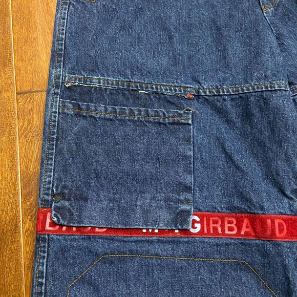 Marithe Francois Girbaud Vtg Baggy Denim Cargo Jeans Shuttle Strap Men's 40 x 35 - Picture 5 of 12